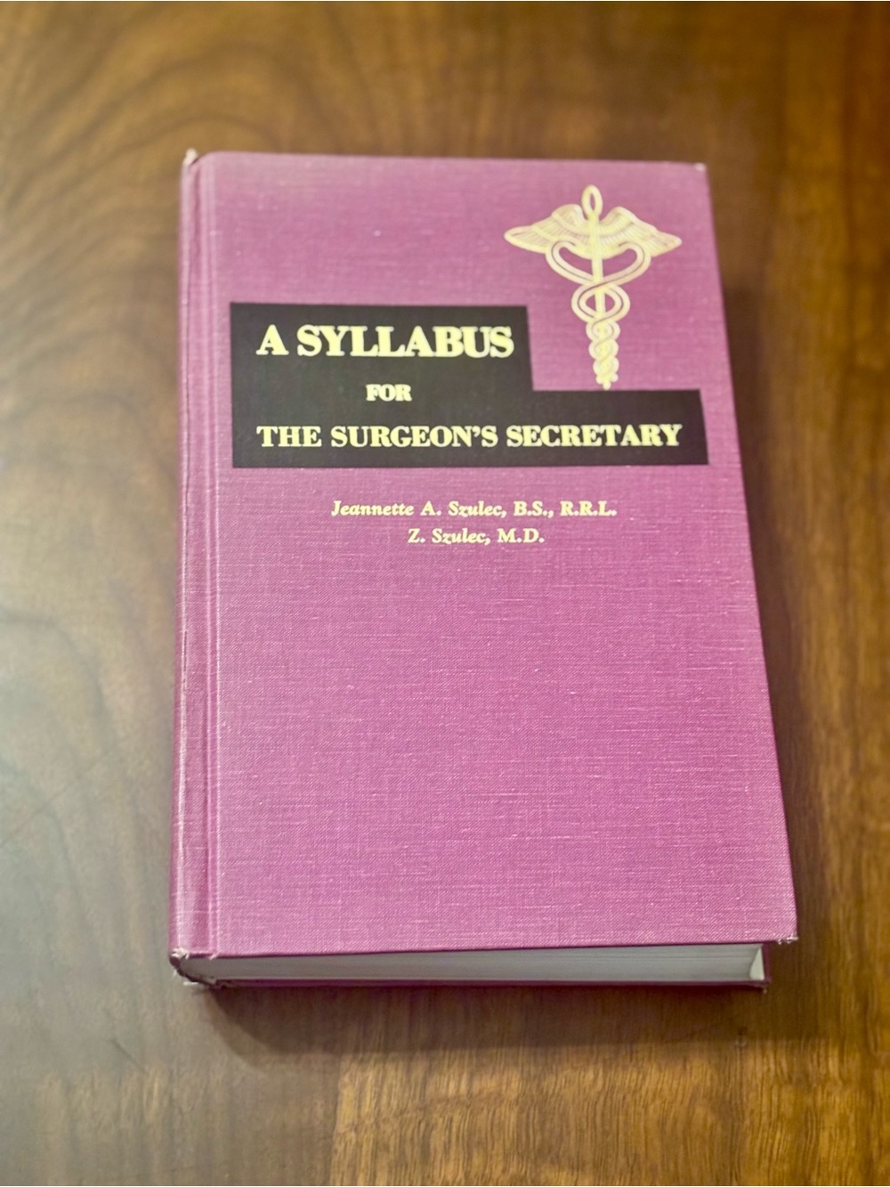 Vintage Medical Book Surgeon’s Secretary Pink Academia Decor Hardcover